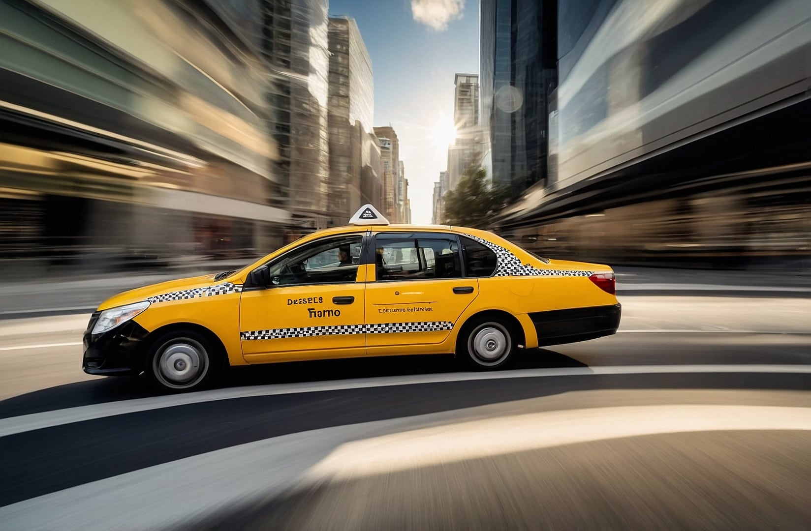 Taxista confiable en la ciudad